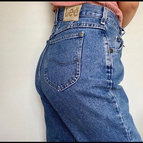 LEE | VTG Denim High Waisted 90’s Y2K Mom Jeans - Waist 28 - Picture 2 of 14